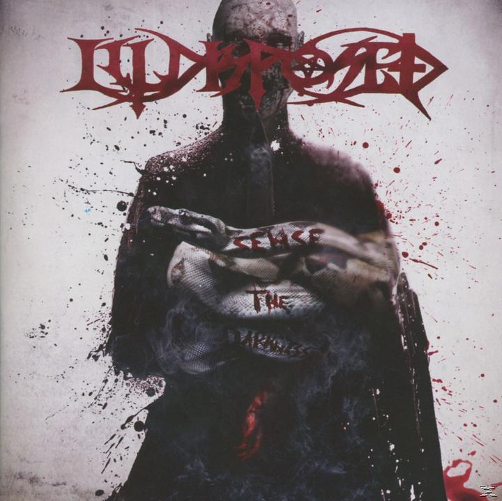 Albumcover. Eine Figur mit Schlangen, Blutspritzer und Text 'Underoath'.