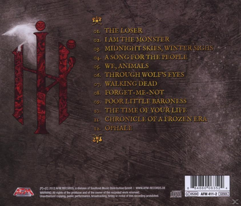 Album-Rückseite. Rotes IH-Logo mit Titelliste. Titel: 'The Loser'.