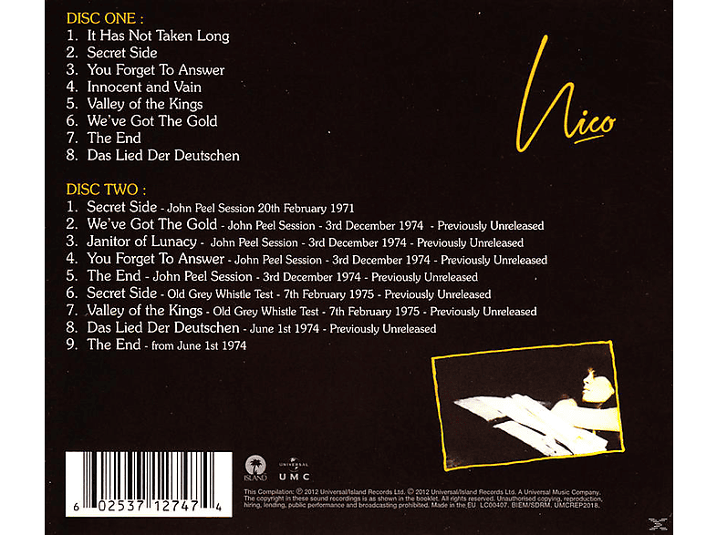 Thumbnail - Nico - The End (Represents) (CD)