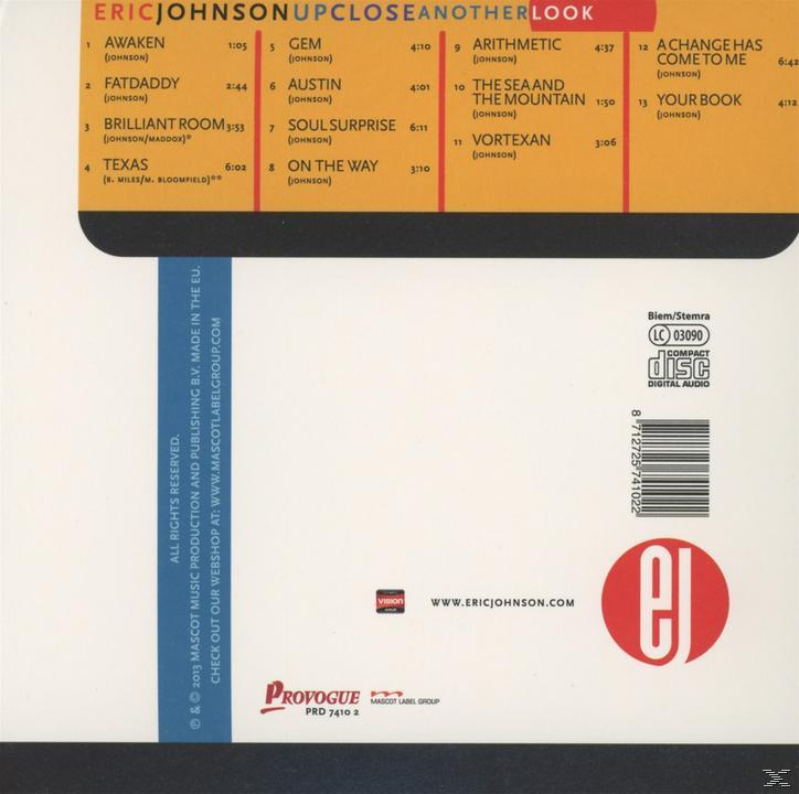 Eric Johnson - Up Close-Another Look  - (CD)