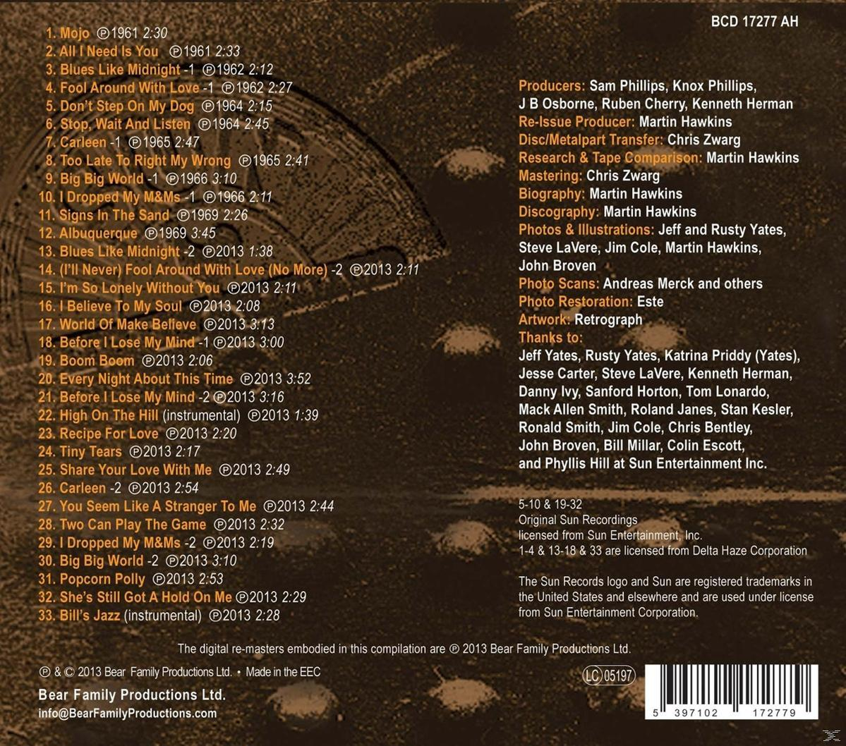 Bill Yates - Blues Like Years, Midnight-The Plus Sun - (CD)
