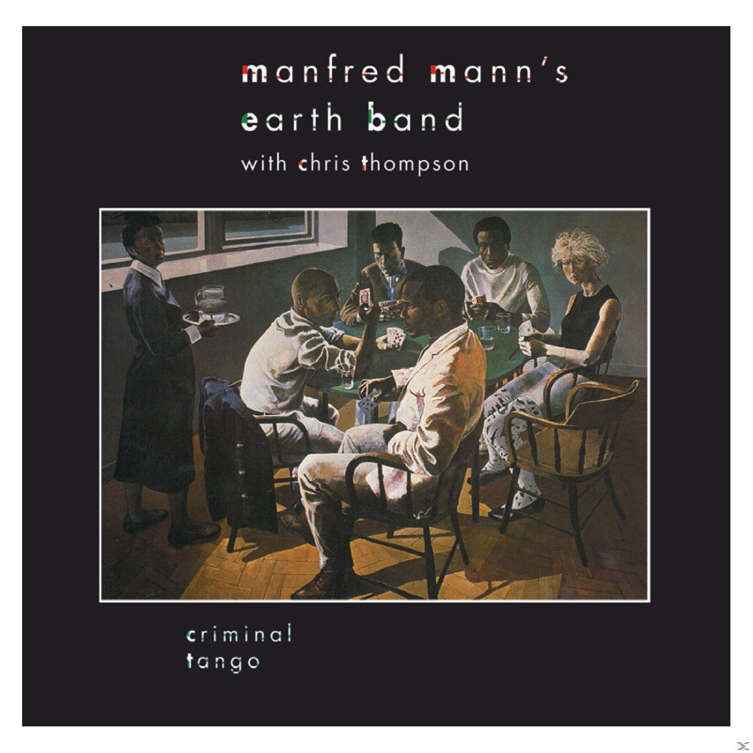 Albumcover: Leute spielen Karten, Text 'Manfred Mann's Earth Band', 'Criminal Tango'.