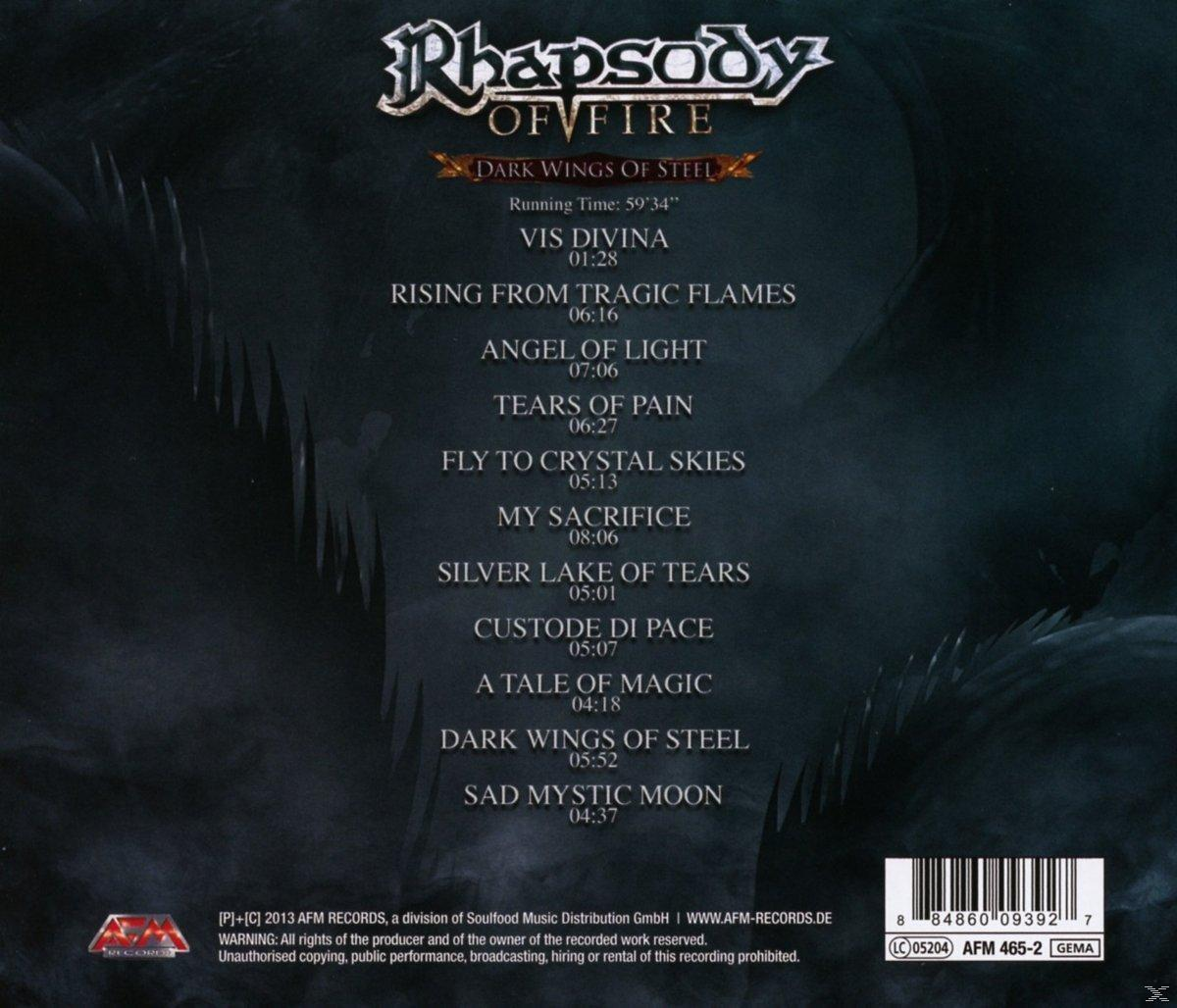 Albumcover mit Songtiteln und einem Bandlogo. Der Albumtitel steht oben und die Songs sind unten aufgeführt.