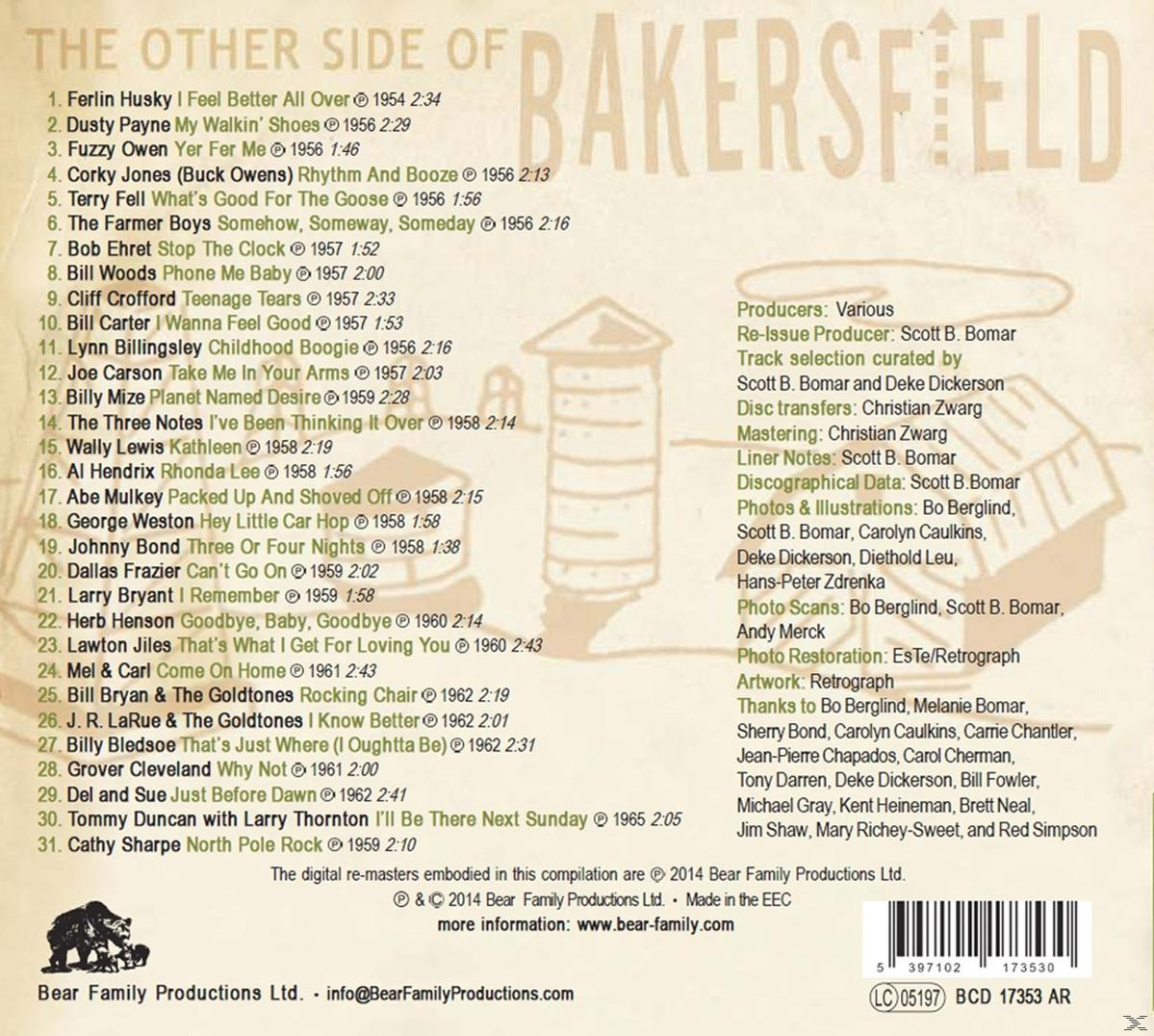 VARIOUS - Vol.2 Other Side - Of Bakersfield, (CD) The
