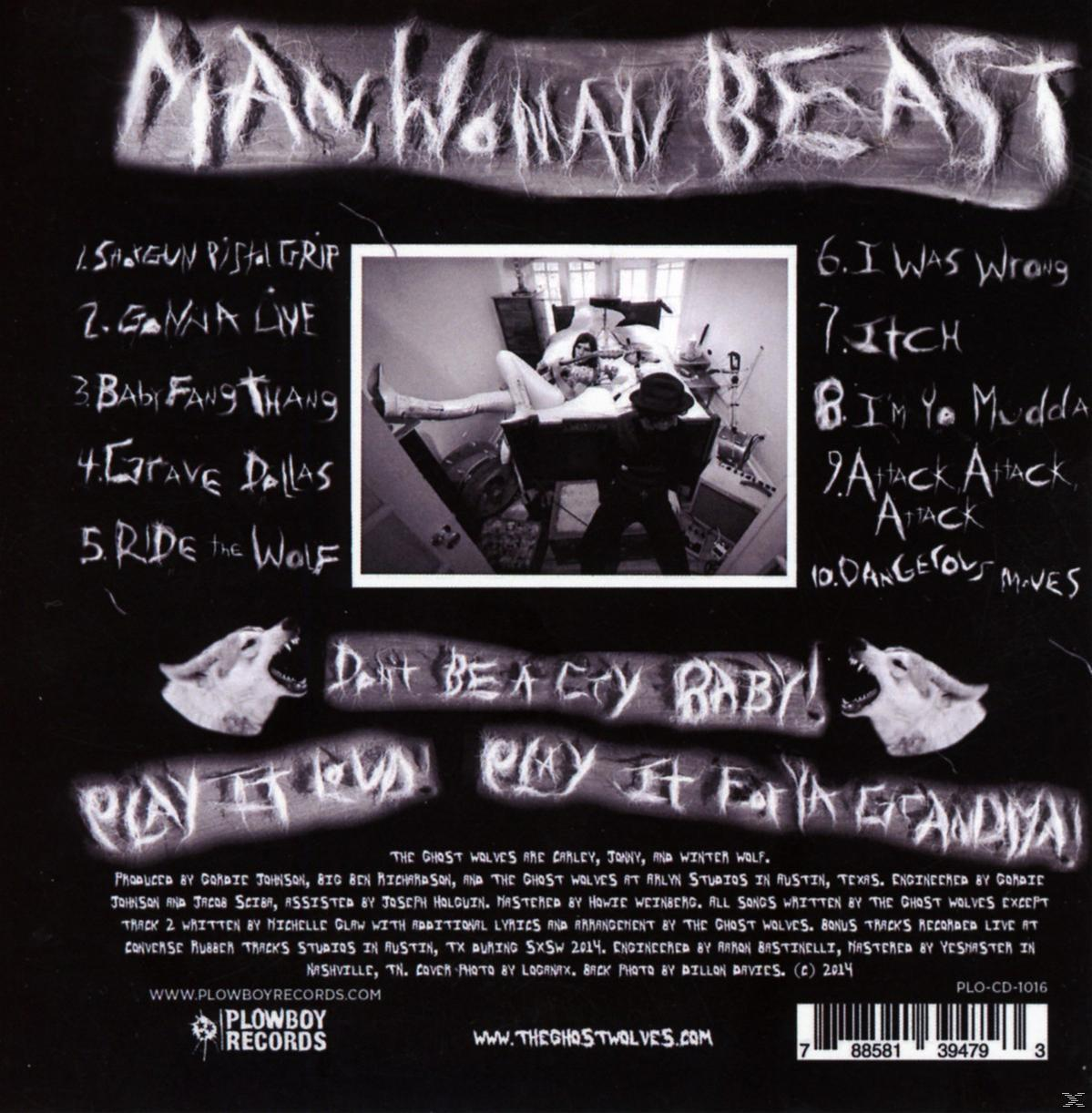 The Ghost Wolves - Man, (CD) - Beast Woman
