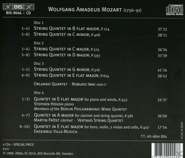Orlando/Imai/Frost+ - Die Quintette  - (CD)