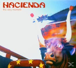 Albumcover: Stierkopf mit Hörnern, Text 'HACIENDA this very moment'.