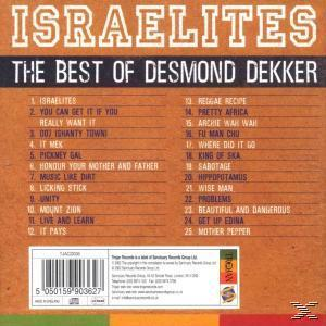 Die Rückseite des Albums, Titelliste des Albums mit dem Titel Israelites: The Best of Desmond Dekker.