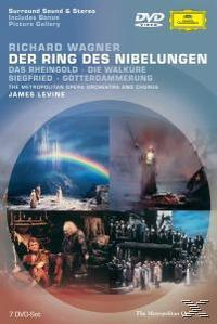 DVD-Cover, Richard Wagner, 'Der Ring des Nibelungen'. Regenbogen und Opernszenen.