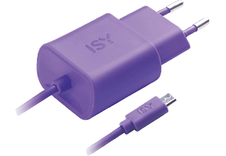 ISY IWC-3000 MIC-USB WALL CHARGER 1.2A - Ladegerät (Lila)