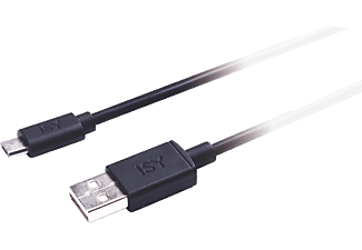 ISY IWC-1000 MIC-USB CABLE 1.2M - Micro-USB-Kabel (Schwarz)