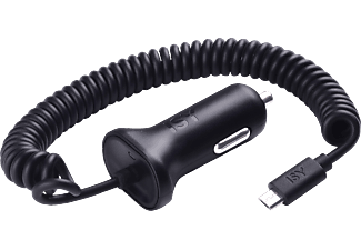 ISY ICC-3000 CAR CHARGER 1A W/CABLE - Autoladegerät (Schwarz)