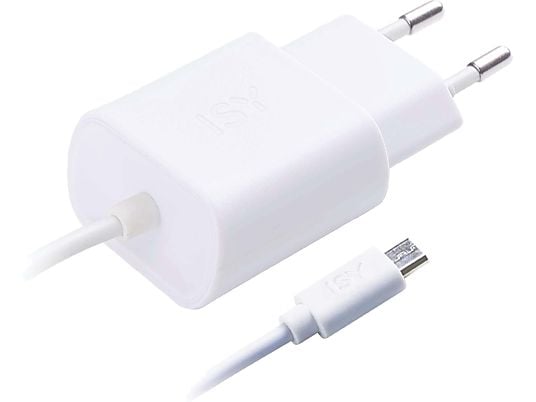ISY IWC-3000 MIC-USB WALL CHARGER 1.2A - Ladegerät (Weiss)