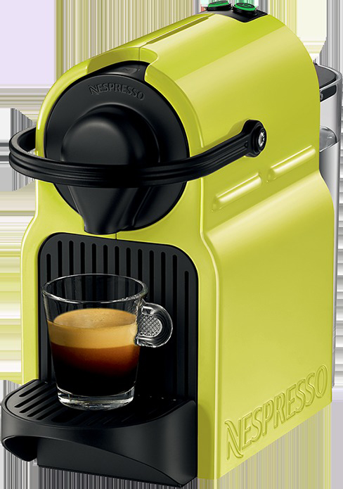 TURMIX Nespresso Kaffeemaschine Inissia TX 155 Lime Yellow Nespresso-Kaffeemaschine Gelb