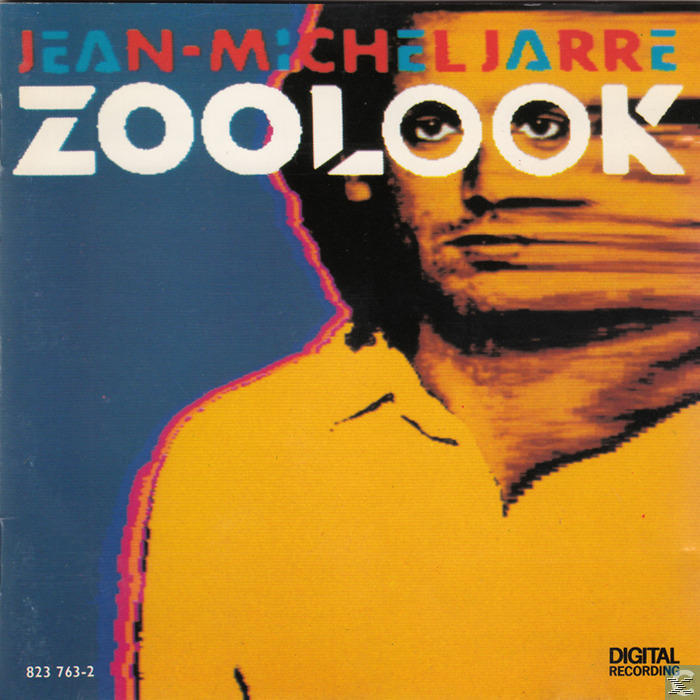 Albumcover. Das Gesicht eines Mannes mit Unschärfeeffekt und Text in Weiß und Gelb.