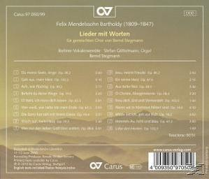 Stegmann & Berliner Vokalensemble - Lieder Mit Worten (Gemischter Chor)  - (CD)