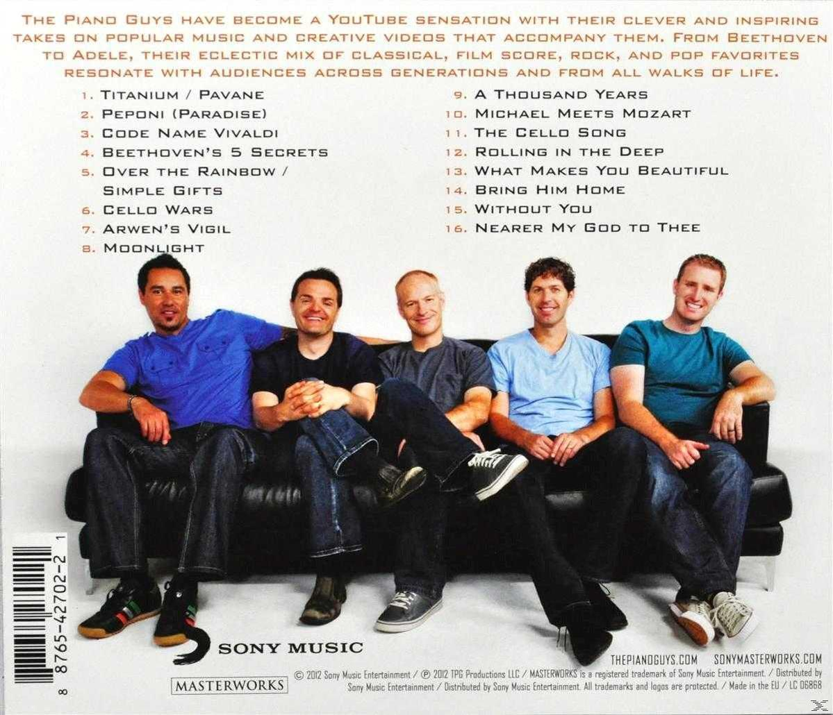 Öt férfi a kanapén, dalcímekkel és hitelekkel, album borító.