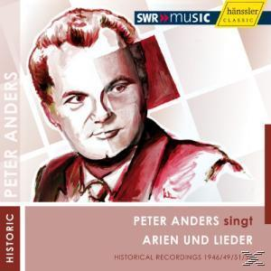 Albumcover von Peter Anders. Porträt eines Mannes im Anzug. Der Titel und der Name des Künstlers stehen auf dem Cover.