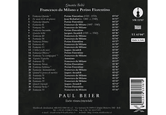 Paul Beier - Francesco da Milano e Perino Fiorentino  - (CD)