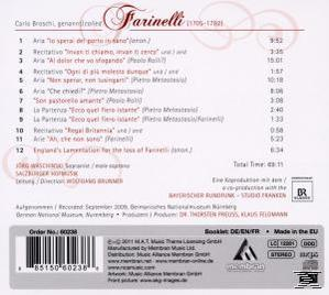 Waschinski/Salzburger Hofmusik/Brunner - Farinelli-The Composer  - (CD)