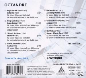 Aventure Ensemble - Octandre  - (CD)