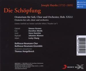 CD-Cover: Die Schöpfung, ein Oratorium von Joseph Haydn. Enthält Namen, Credits und einen Barcode.