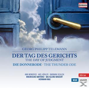 CD-Cover von Georg Philipp Telemanns 'Der Tag des Gerichts' mit einer Tür und Himmel.