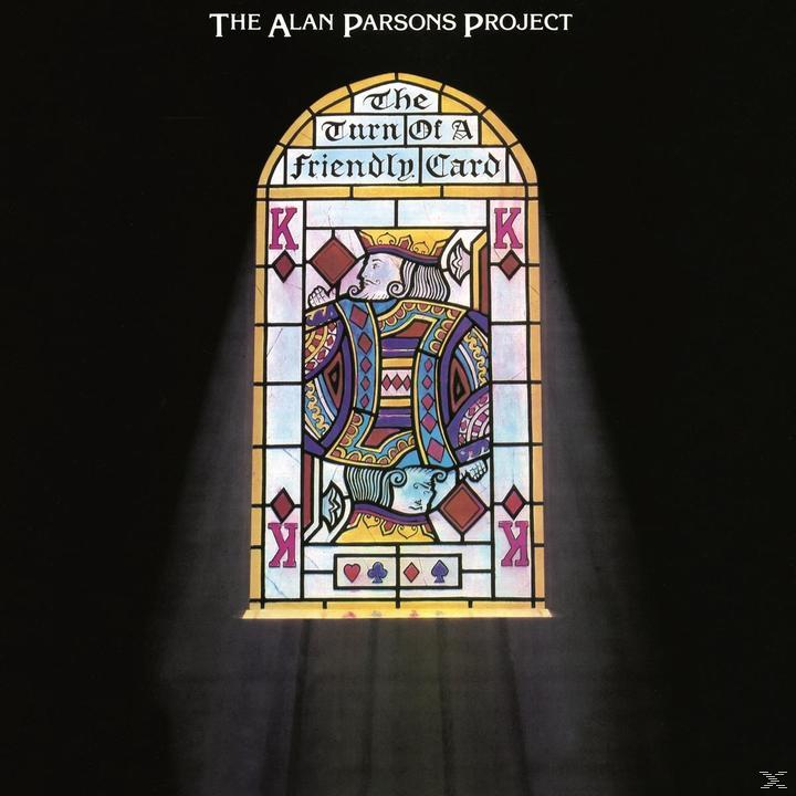 A The Alan Parsons Project album borítója. Egy ólomüveg ablak egy király kártyát ábrázol.