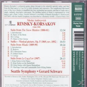 Rückseite einer CD mit Titelliste und Credits. Enthält ein Logo und Text in Englisch.