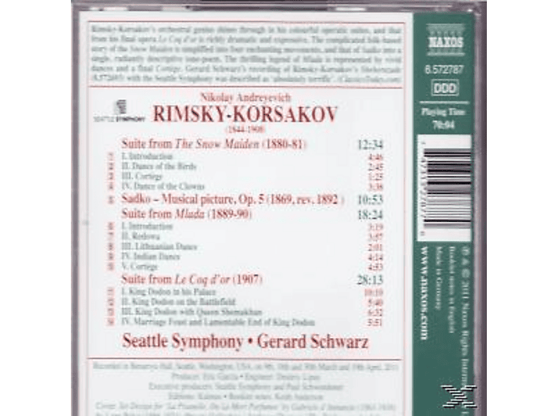 Thumbnail - Gerard & Seattle Symphony Schwarz, So Schwarz - Orchestersuiten (CD)