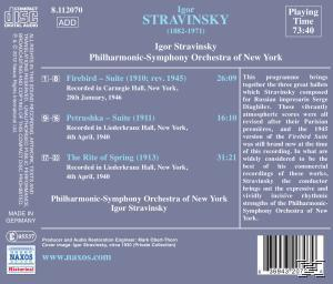Igor & New York Philharmonic Orchestra Strawinsky - Strawinsky dirigiert Strawinsky  - (CD)