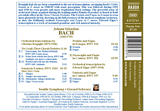 Gerard Schwarz, Seattle Symphony Orchestra, Ilkka Talvi - Orchestertranskriptionen  - (CD)