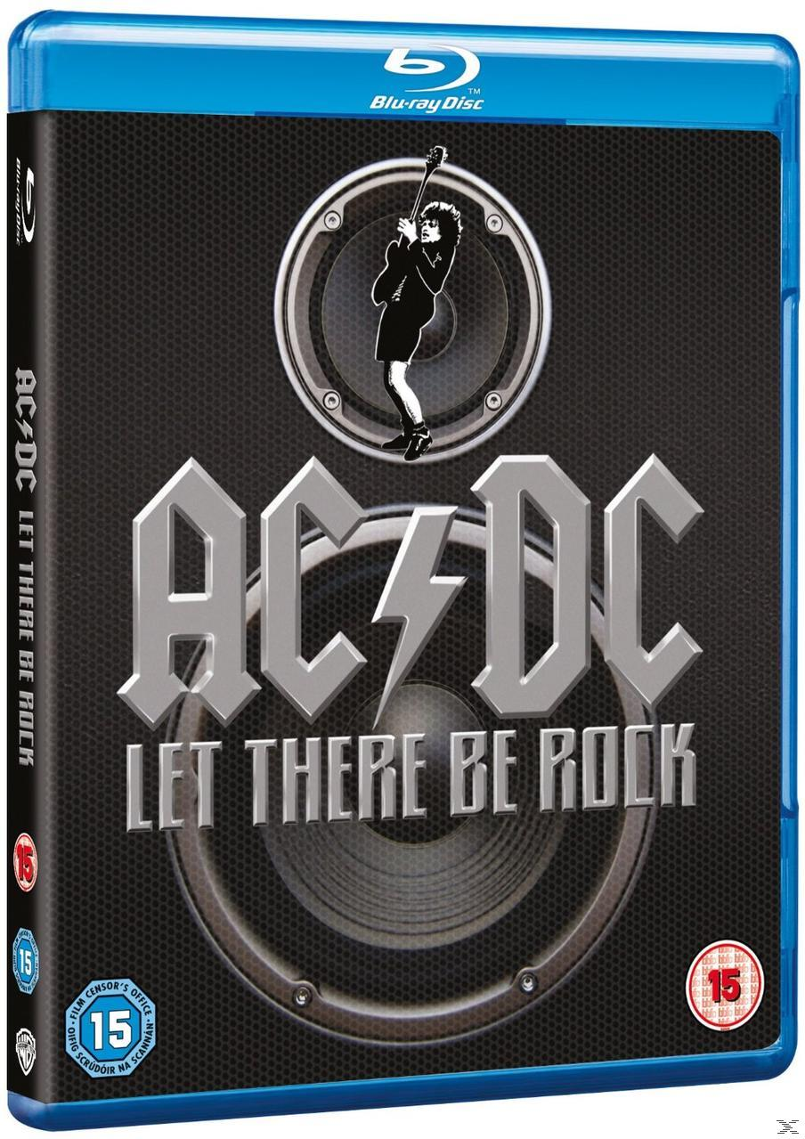 Blu-ray lemez tok. Egy gitározó férfi képe a színpadon, AC/DC szöveggel.