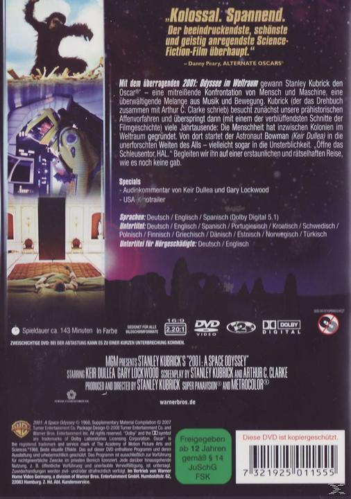 im Weltraum 2001: Odyssee DVD