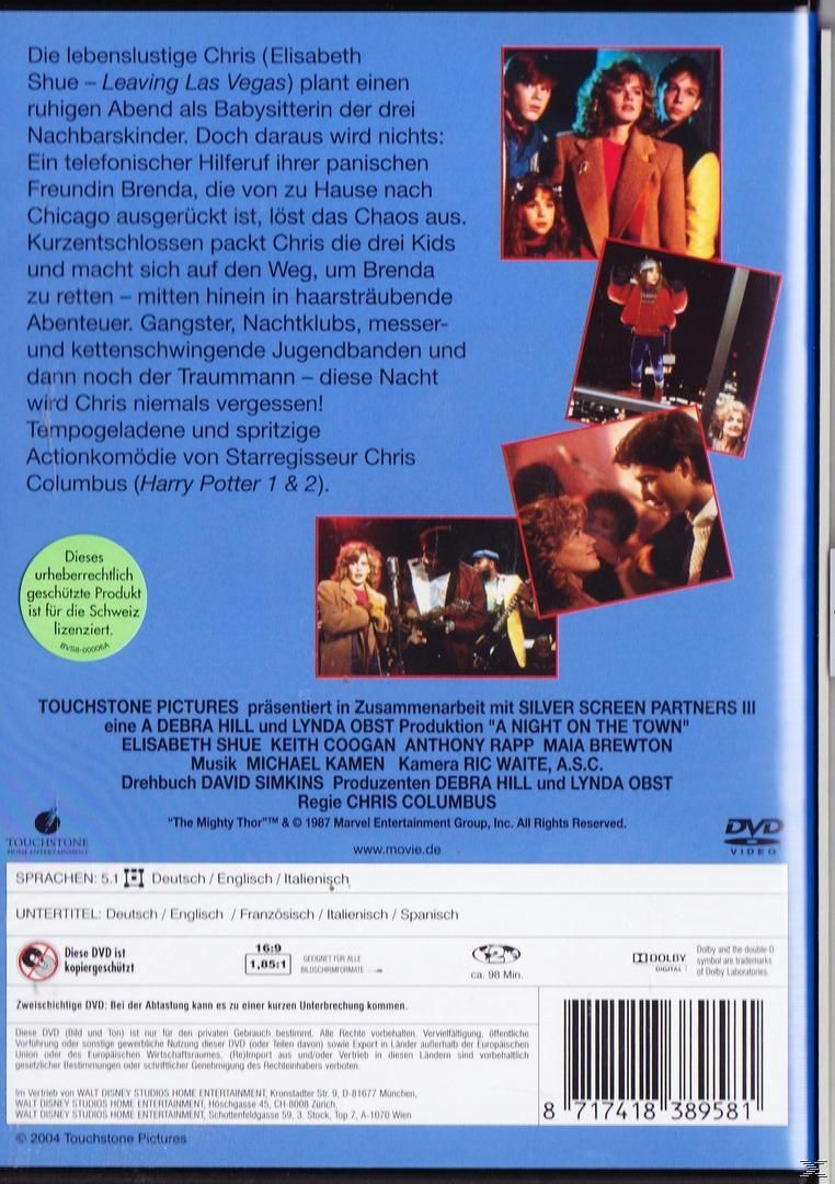 Rückseite einer DVD-Hülle mit Filmdetails und Besetzung, Bild von Schauspielern.