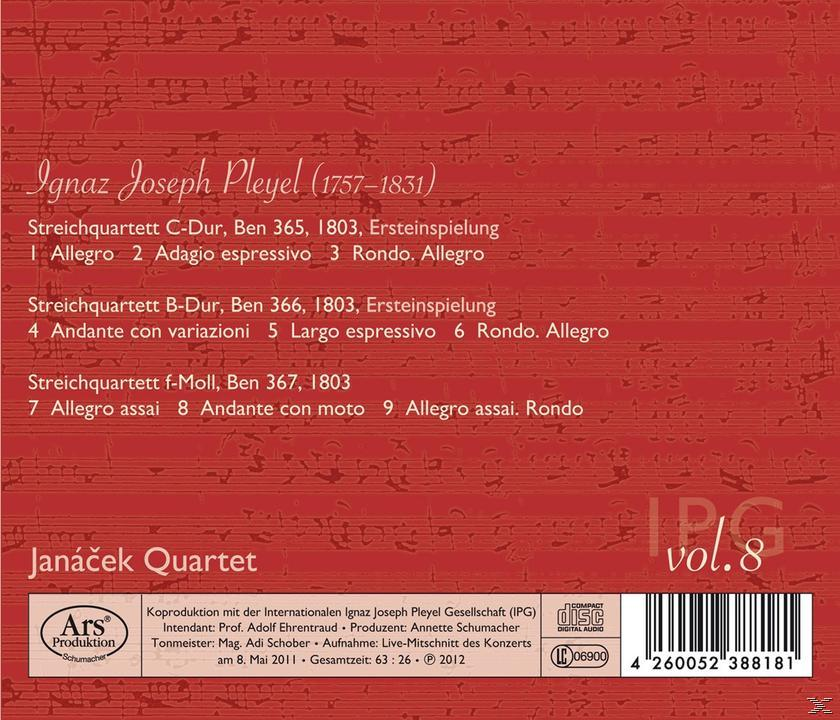 Janacek Quartet - Pariser Quartette Vol.1  - (CD)
