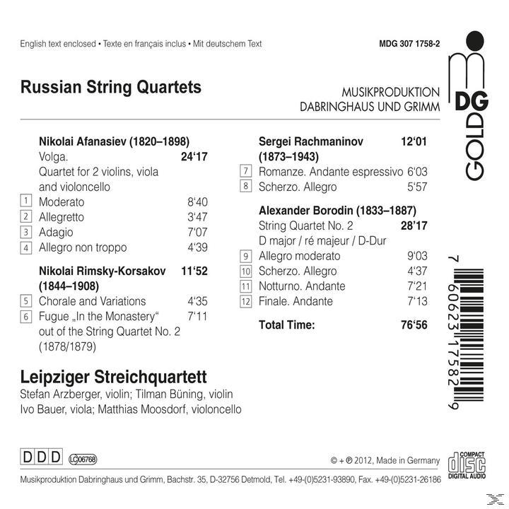 Leipziger Streichquartett - String Quartets  - (CD)