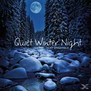 Albumcover: eine verschneite Landschaft mit Vollmond und dem Titel "Quiet Winter Night".