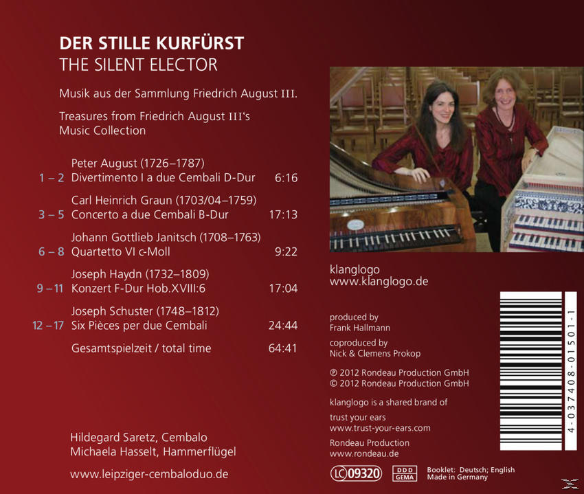 Leipziger Cembaloduo - Der Stille Kurfürst  - (CD)