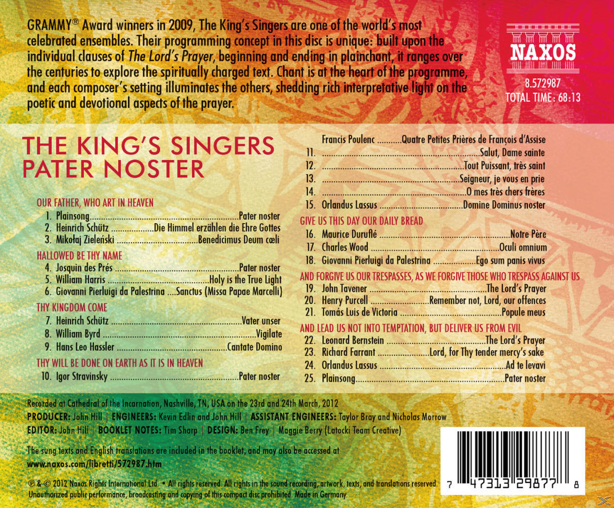 The King's Singers - Pater Noster  - (CD)