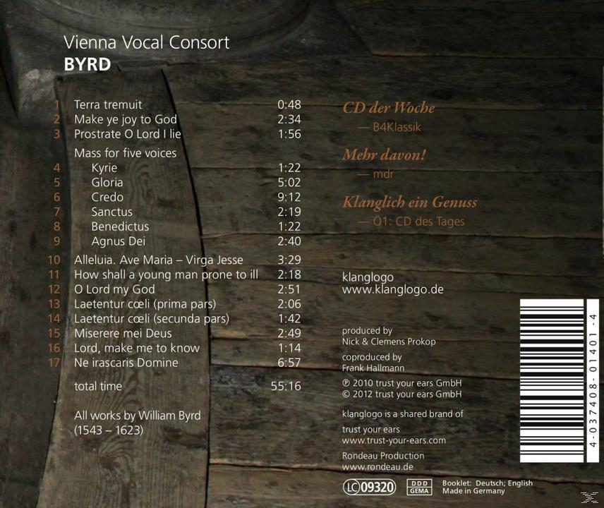 Vienna Vocal Consort - Vienna Vocal Consort  - (CD)