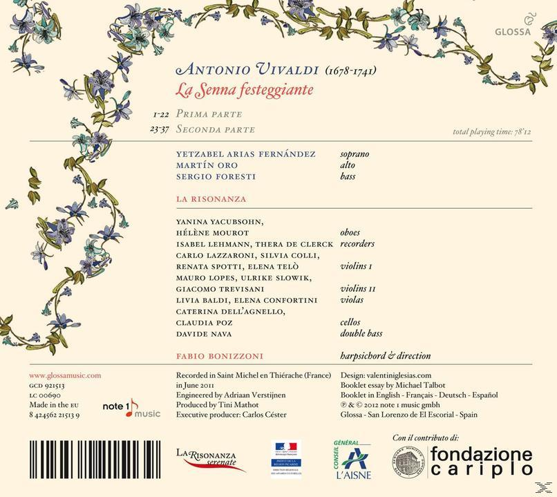 La Risonanza/Oro/Fernandez/Bonizzoni/ Foresti - La Senna Festeggiante-Serenate  - (CD)