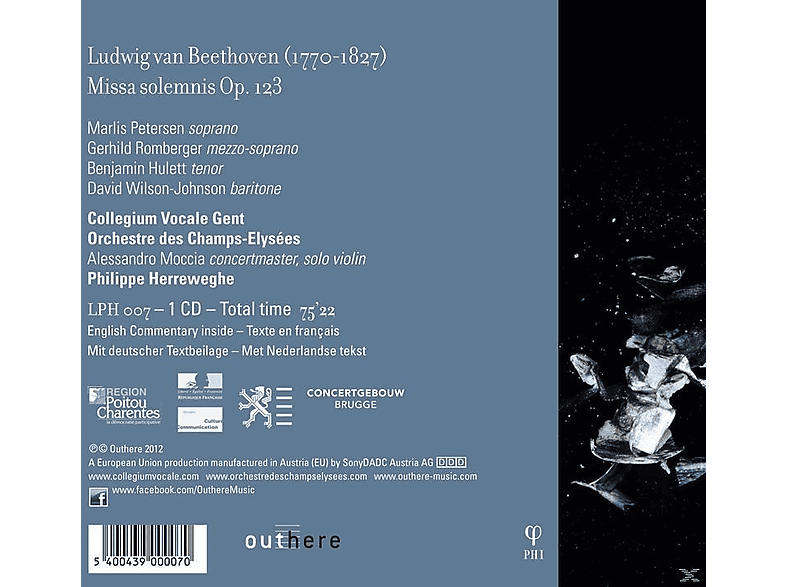 Thumbnail - Philippe Herreweghe, David Wilson-johnson, Marlis Petersen, Benjamin Hulett, Gerhild Romberger, Collegium Vocale Gent, O...