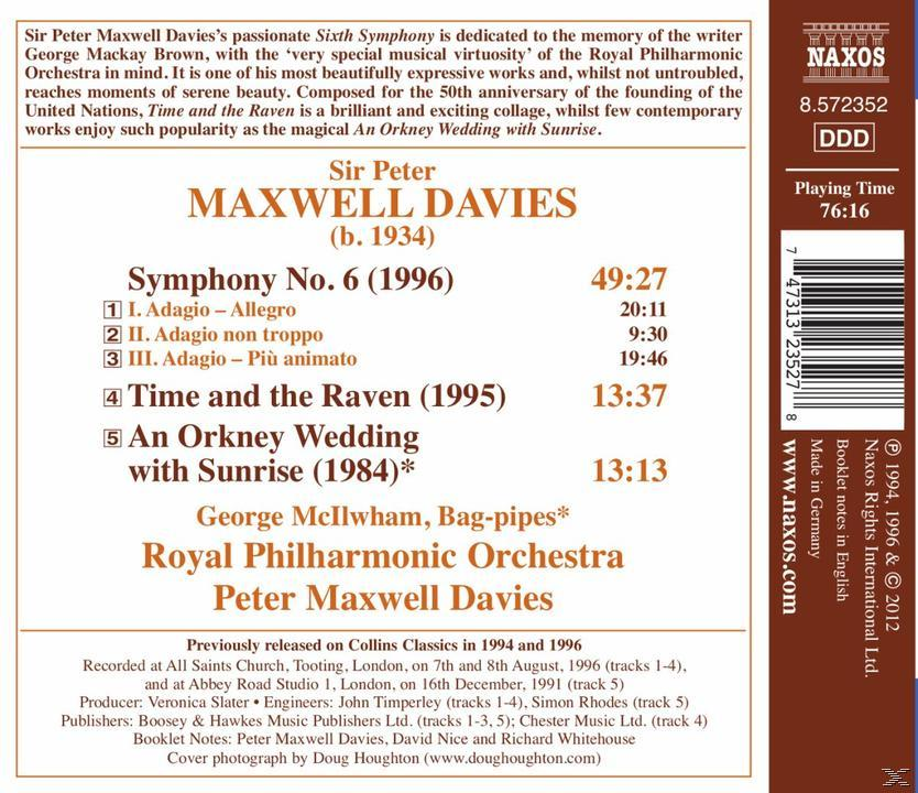 Royal Philharmonic Orchestra, Maxwell Davies - Symphony No. 6  - (CD)