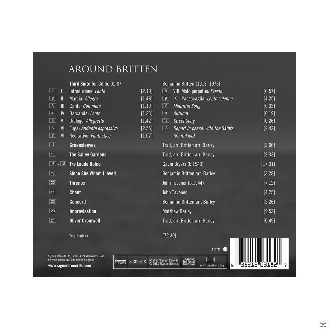 Matthew Barley - Around Britten  - (CD)