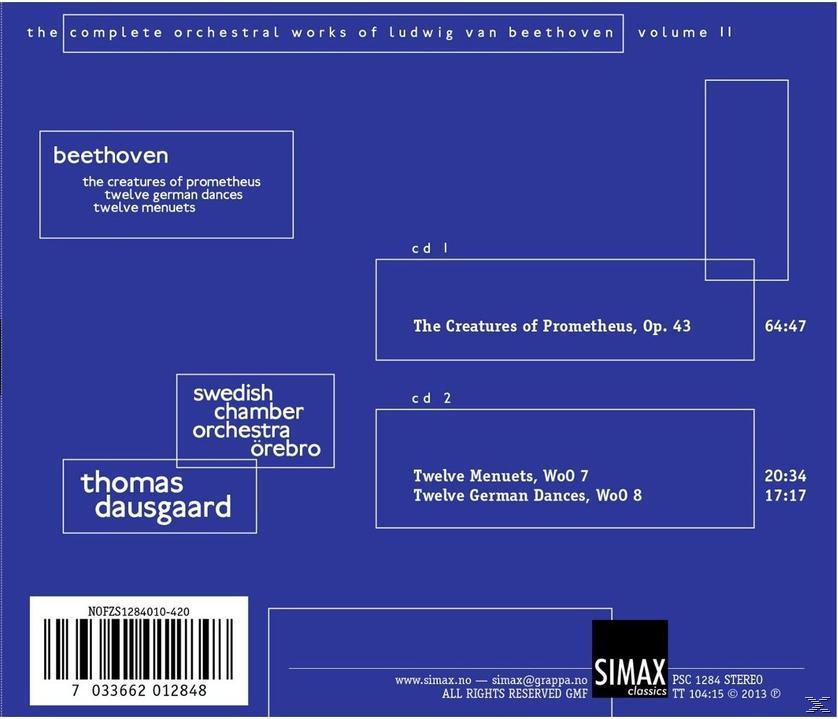 Swedish Chamber Orchestra Örebro - The Creatures Of Prometheus / Twelve German Dances / Twelve Menuets  - (CD)