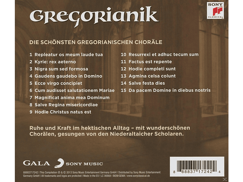 Thumbnail - VARIOUS - Gregorianik Die Schönsten Gregorianischen Choräle (CD)