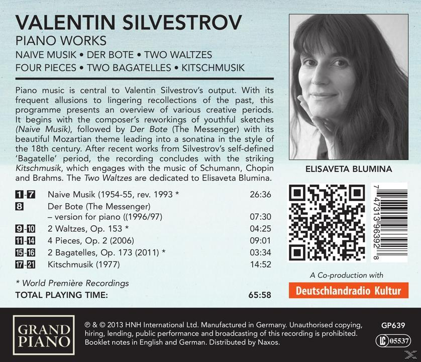 Elisaveta Blumina - Klavierwerke  - (CD)