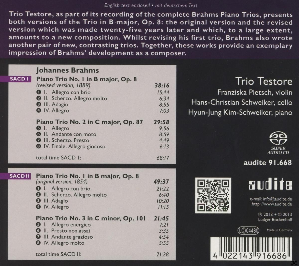 Trio Testore - The Complete Piano Trios  - (SACD Hybrid)