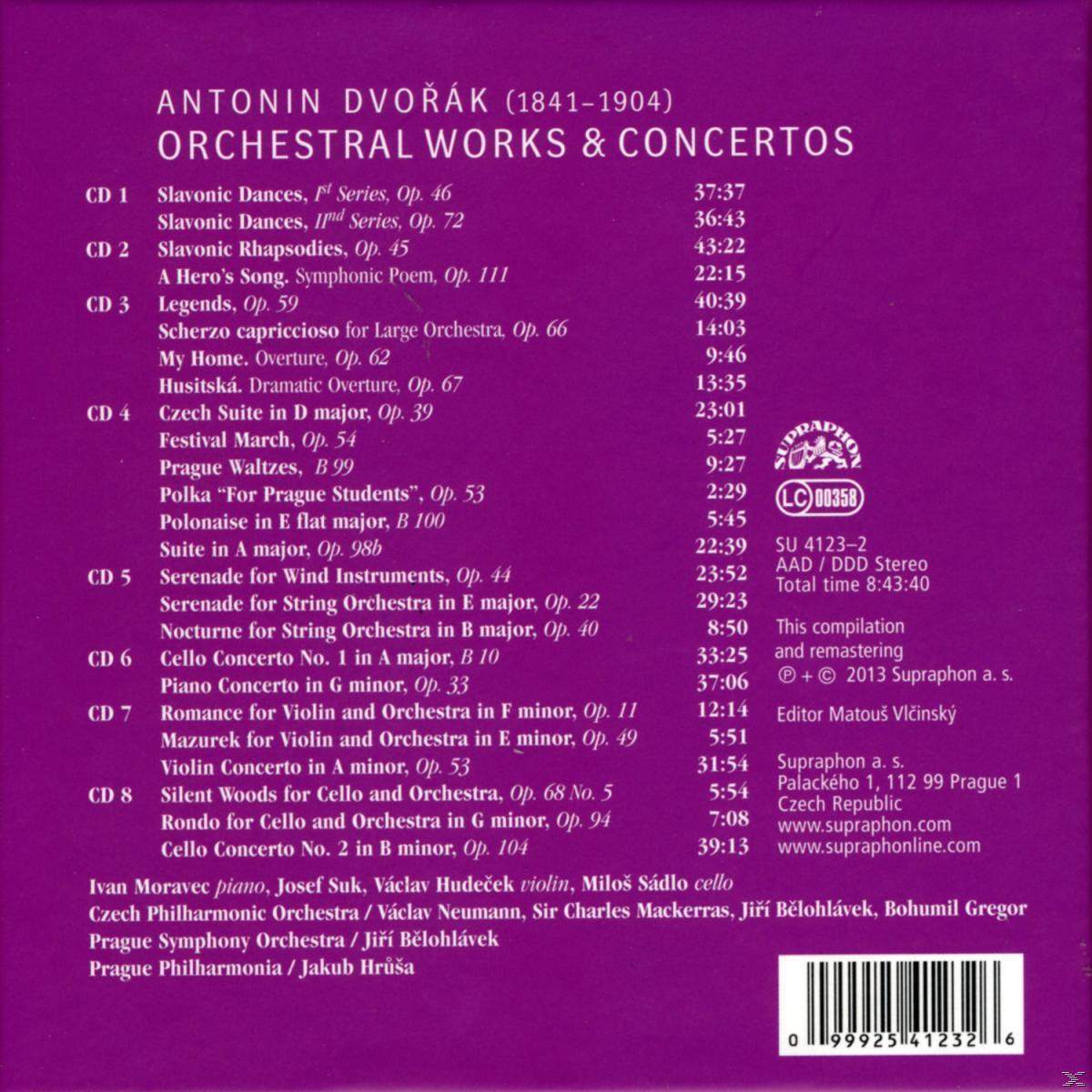 VARIOUS - Dvorak: Orchestral Works & Concertos  - (CD)